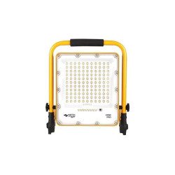 Naświetlacz LED przenośny 100W w kolorze żółto-czarnym z uchwytem