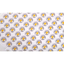 żółto-czarny przenośny naświetlacz LED 150W z uchwytem i panelem diod SMD