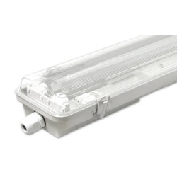 Oprawa LED 2x36W z przezroczystą osłoną i białym korpusem
