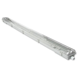 Oprawa LED 2x36W z przezroczystą osłoną i białym korpusem