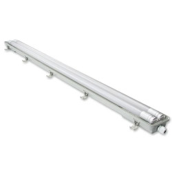 Oprawa LED 2x36W z przezroczystą osłoną i białym korpusem