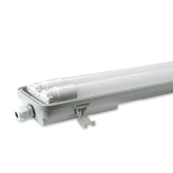 Oprawa LED 2x36W z przezroczystą osłoną i białym korpusem