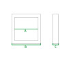 Kwadratowy panel LED natynkowy o wymiarach 162x162x27 mm z neutralną barwą światła 4000K
