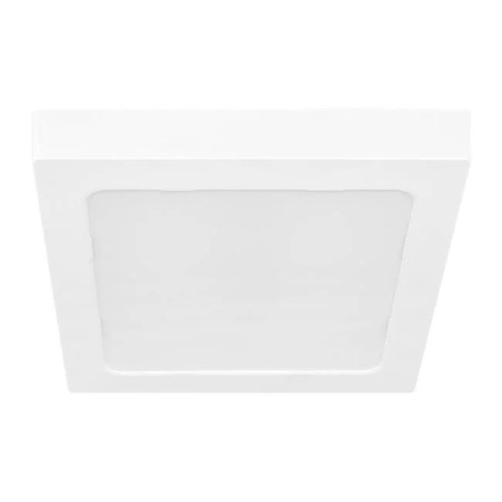 Biały kwadratowy panel LED natynkowy 18W z mlecznym kloszem