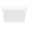 Biały kwadratowy panel LED natynkowy 18W z mlecznym kloszem