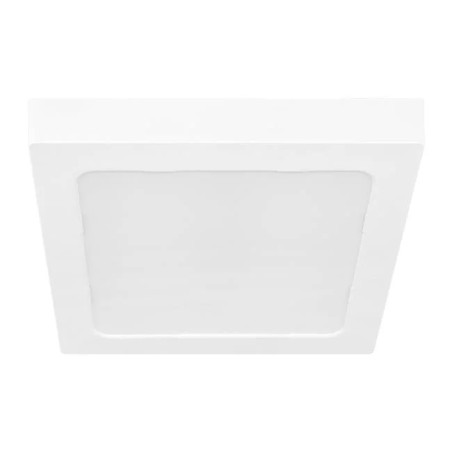 biały panel LED natynkowy kwadratowy o wymiarach 210x210x31 mm