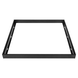 czarna ramka natynkowa z aluminium do panelu LED 600x600 mm