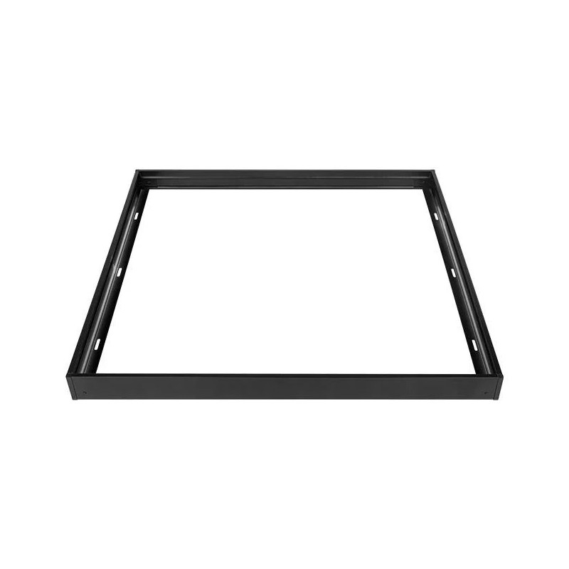 czarna ramka natynkowa z aluminium do panelu LED 600x600 mm
