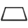 czarna ramka natynkowa z aluminium do panelu LED 600x600 mm