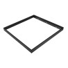 czarna ramka natynkowa z aluminium do panelu LED 600x600 mm