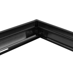 czarna ramka natynkowa z aluminium do panelu LED 600x600 mm