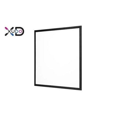 Panel LED kwadratowy z czarną ramką o wymiarach 595x595 mm