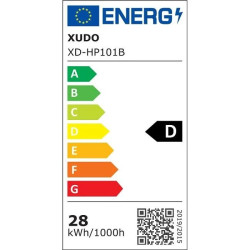 Panel LED kwadratowy z czarną ramką o wymiarach 595x595 mm
