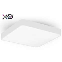 Biały kwadratowy plafon sufitowy LED o wymiarach 30x30 cm