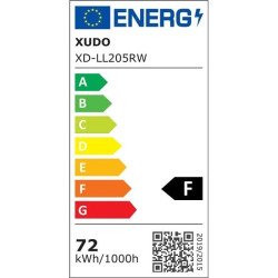 biały plafon sufitowy LED z drewnianym pierścieniem i wzorem na kloszu