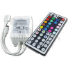 Sterownik LED RGB 12V z pilotem na podczerwień 44 przyciski w białej obudowie