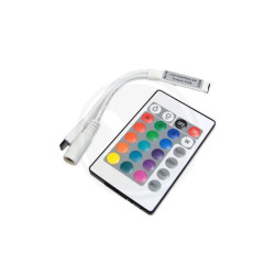 Sterownik LED RGB 72W z pilotem na podczerwień i przewodami do taśm LED