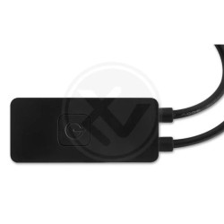 czarny ściemniacz LED WiFi z przewodami i wtykami do taśm LED