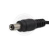 Czarny dotykowy ściemniacz LED z kablami i złączami DC 2,1/5,5 mm