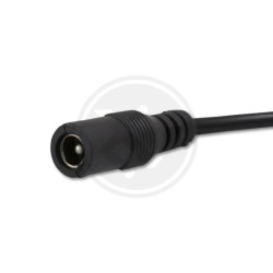 Czarny dotykowy ściemniacz LED z kablami i złączami DC 2,1/5,5 mm