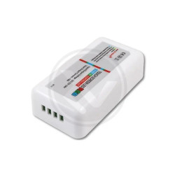 Sterownik LED RGB 216W z pilotem RF i panelem dotykowym w białej obudowie
