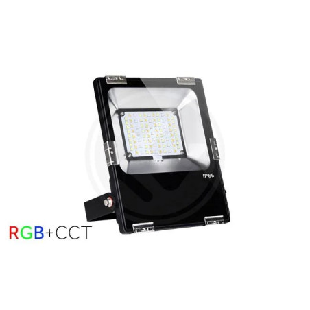 Naświetlacz LED 30W RGB+CCT 2700-6500K z metalową podstawą i czarną obudową