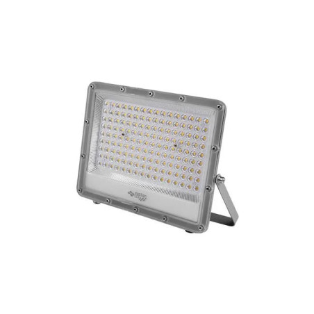 Naświetlacz LED 100W szary z uchwytem i poliwęglanową szybą