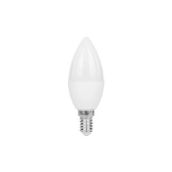 żarówka LED biała o kształcie świecy z trzonkiem E14 wraz z opakowaniem