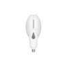 biała żarówka LED 80W z gwintem E27 i adapterem E40, widok z boku i z góry
