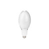 biała żarówka LED 80W z gwintem E27 i adapterem E40, widok z boku i z góry