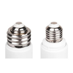 biała żarówka LED 40W 4000K z gwintem E27 i adapterem E40