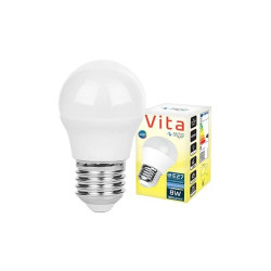 Biała żarówka LED z gwintem E27 i opakowaniem producenta VIP Electro