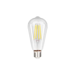 Przezroczysta żarówka LED filament ST64 z trzonkiem E27