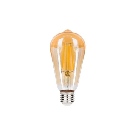 Żarówka LED z trzonkiem E27, amber filament, bursztynowe szkło, kształt klasyczny