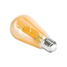 Żarówka LED z trzonkiem E27, amber filament, bursztynowe szkło, kształt klasyczny