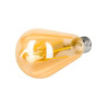 Żarówka LED z trzonkiem E27, amber filament, bursztynowe szkło, kształt klasyczny