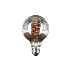 Dymiona żarówka LED z filamentem, trzonek E27, kula 360°