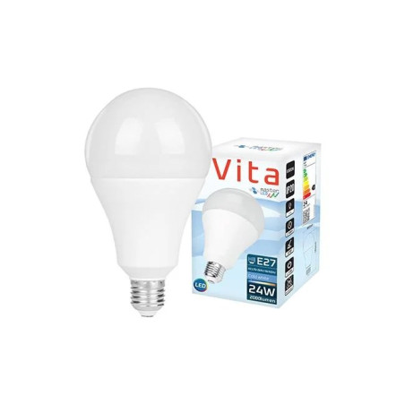 Żarówka LED z trzonkiem E27 o mocy 24W i białej oprawie