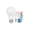Biała żarówka LED z trzonkiem E27 i opakowaniem producenta
