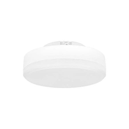 Biała żarówka LED o okrągłym kształcie i trzonku GX53