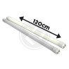 biała tuba LED T8 120 cm z dwoma metalowymi pinami, ciepła barwa 2700 K