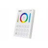 biały pilot panel dotykowy RGB+CCT z 16 przyciskami i kolorowym kołem