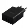 Czarny zasilacz wtyczkowy 5V 3A z portem USB DC