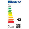 Czarny naświetlacz LED 30W z kablem, aluminiowa obudowa