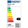 czarny naświetlacz LED z aluminiową obudową i mleczną szybą