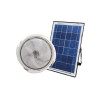 biały plafon LED z panelem solarnym i pilotem