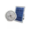 biały plafon LED z panelem solarnym i pilotem