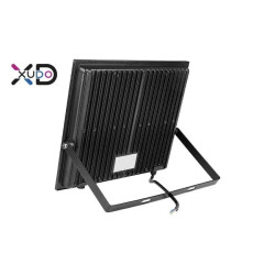 czarny naświetlacz LED 200W z aluminiową obudową i szybą z hartowanego szkła