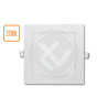 Kwadratowy biały panel LED 12W z ciepłym światłem 2700K