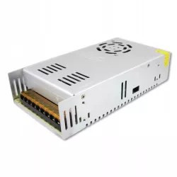 metalowy zasilacz LED 12V 350W z wentylatorem i listwą zaciskową